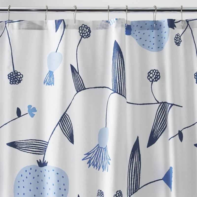 Crate and Barrel White Shower Curtain