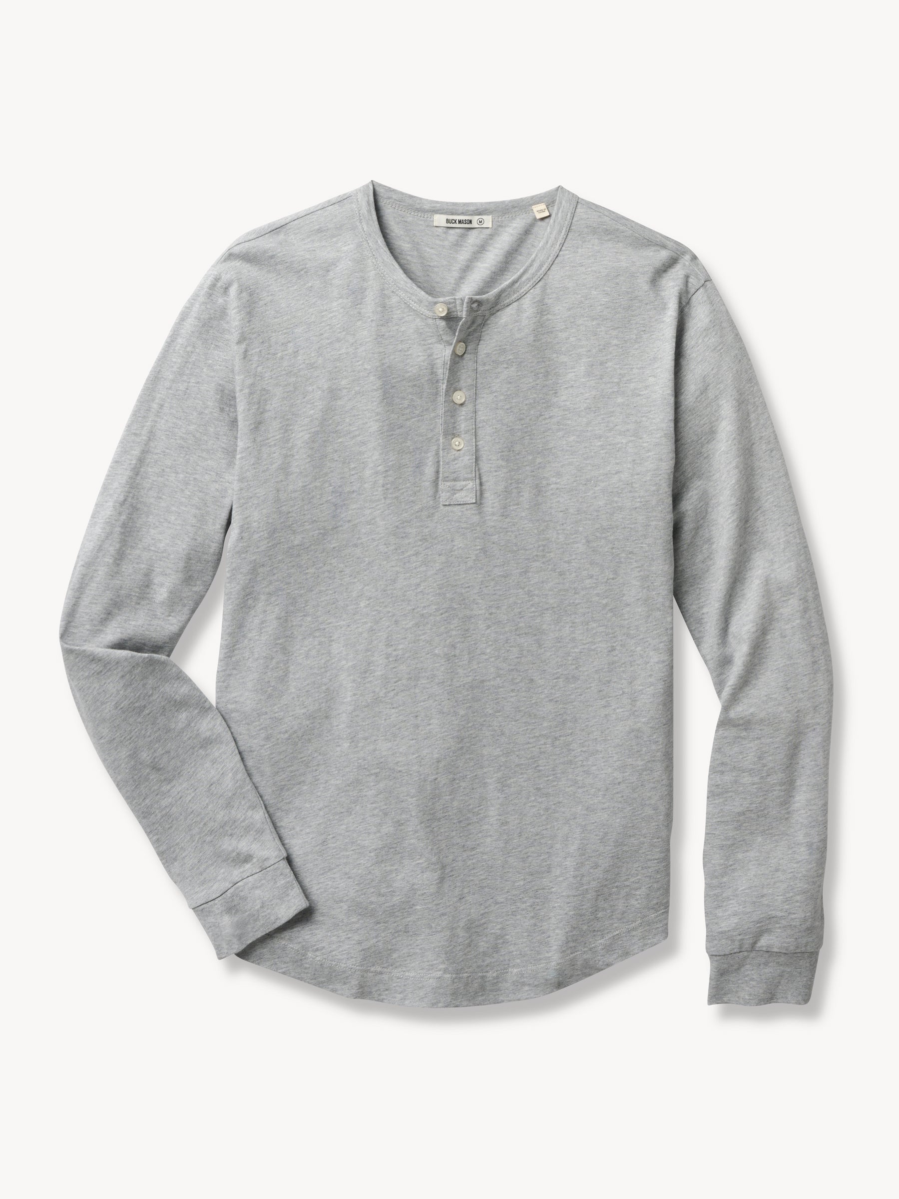 Buck Mason Pima Curved Hem Henley