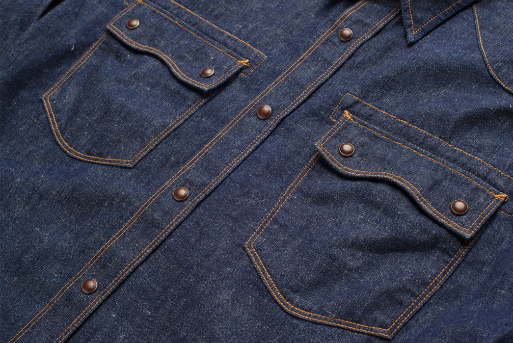 Freenote Cloth Calico Western Denim Shirt