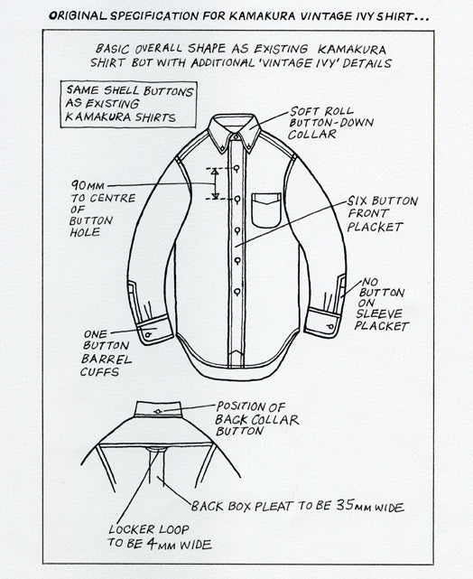 Kamakura Slim Fit Oxford Cloth Button Down