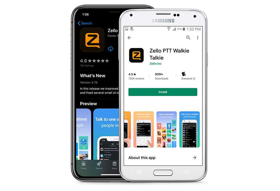 Zello + Rugged Smartphone
