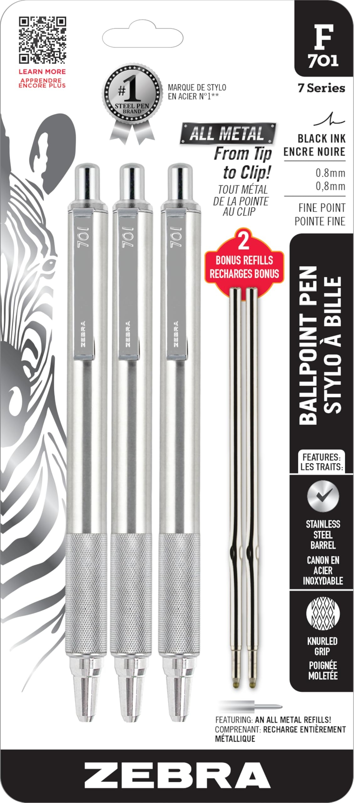 Zebra F-701 Stainless Steel