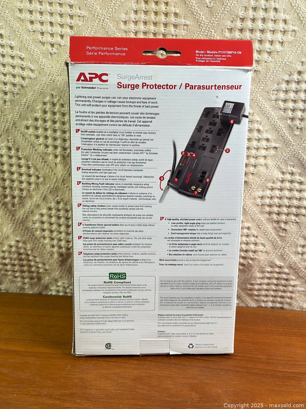 APC SurgeArrest 11 Outlet Surge Protector
